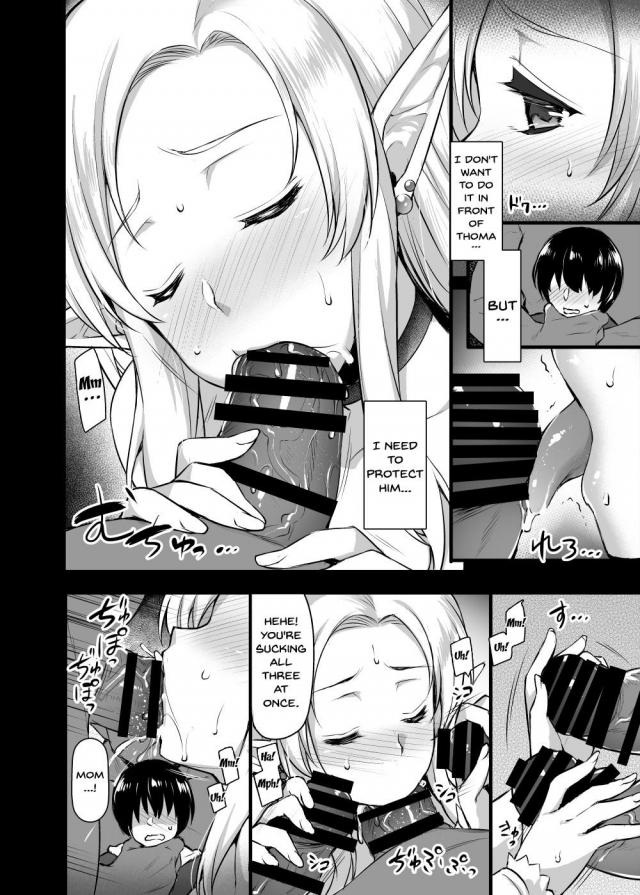 hentai-manga-Elf\'s Mom ~She Gets Raped By Orcs In From Of Her Son~