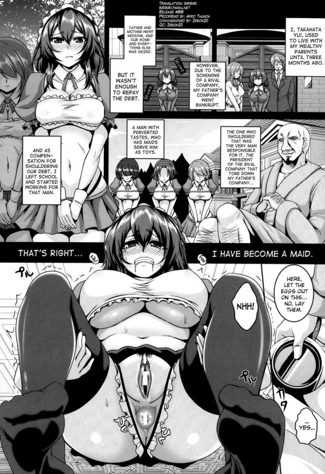 hentai-manga-The Daughter of a Bankrupt\'s Sexual Maid Duty