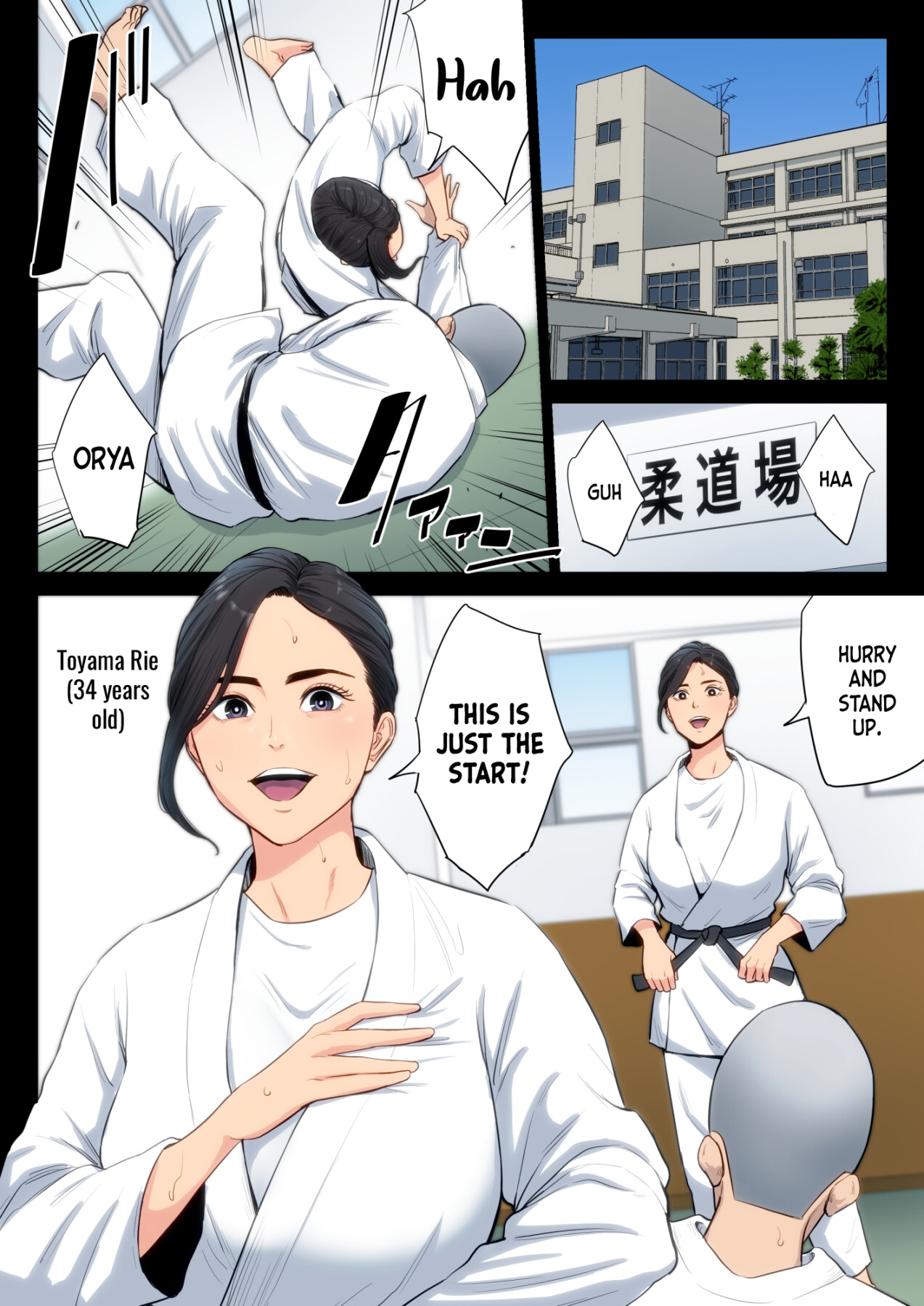 Read - A story about a female teacher who is an advisor to the judo club  and is forced into a circle by the club members to atone for her sins. -